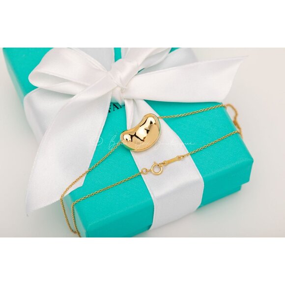 Tiffany & Co. Bean Necklace Vintage Elsa Peretti Bean Pendant 19mm in 18k Gold - Picture 2 of 6